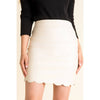 Leather Scallop Skirt