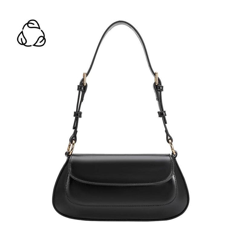 Amari Black Recycled Vegan Shoulder Bag