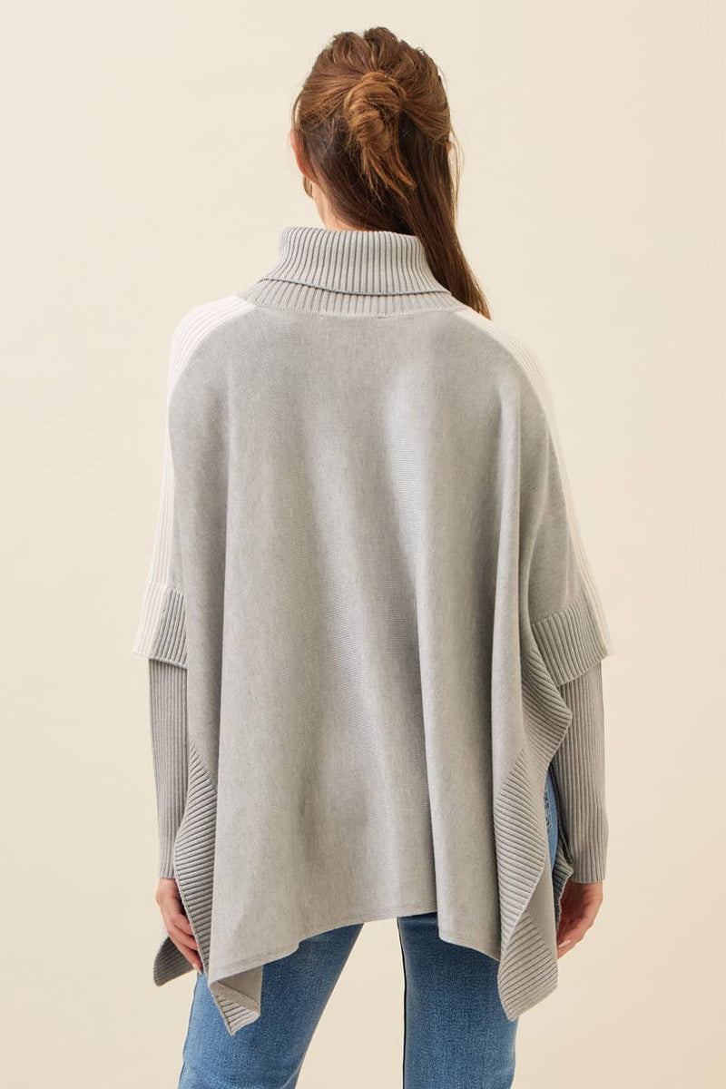 Reya Knit Poncho Top
