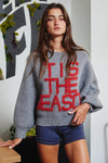 'TIS THE SEASON & L'AMOUR' Lettering Sweater