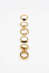Waterproof Gold Statement Watch Ring: 6
