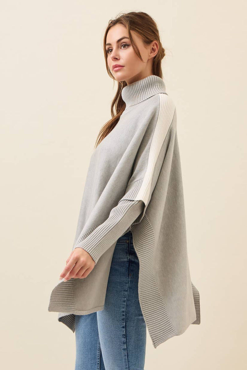 Reya Knit Poncho Top
