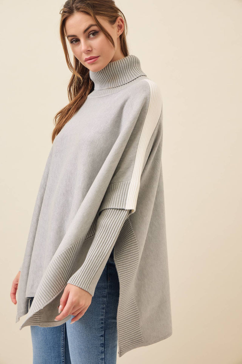 Reya Knit Poncho Top