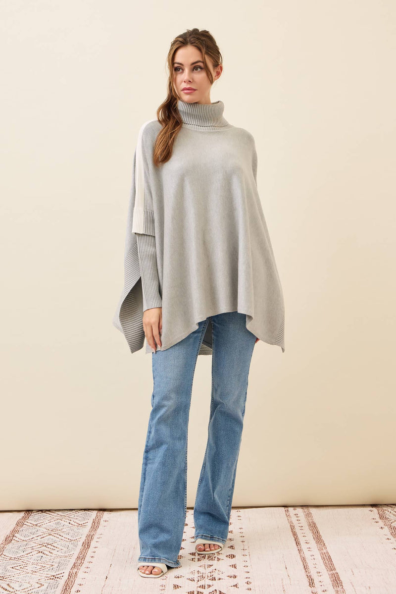 Reya Knit Poncho Top
