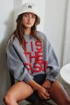 'TIS THE SEASON & L'AMOUR' Lettering Sweater