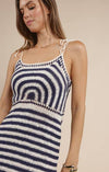 Wild Spirit Stripe Crochet Mini Dress