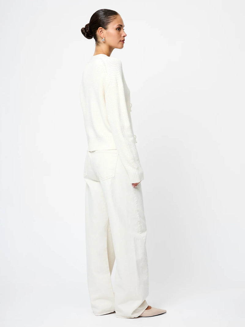 Babysoft Pearl Bow Sweater