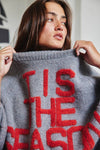 'TIS THE SEASON & L'AMOUR' Lettering Sweater