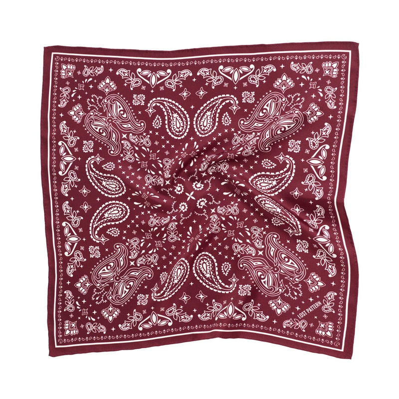“Paisley" Silk Bandana Scarf