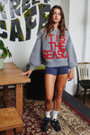 'TIS THE SEASON & L'AMOUR' Lettering Sweater