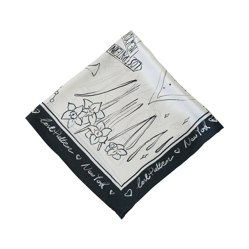 "New York in Sketches" Silk Scarf