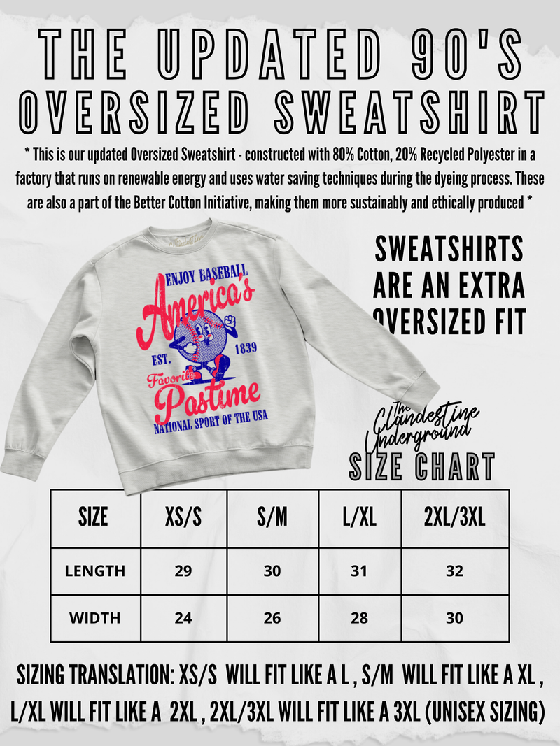 90's Kansas City Football Oversized 90's Sweatshirt